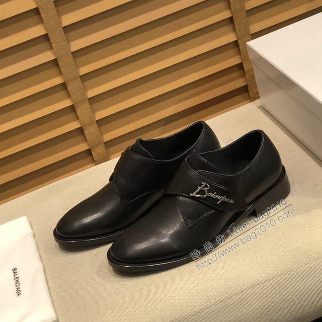 Balenciaga經典款男鞋 巴黎世家頂級版本進口原版小牛皮西裝鞋  hdbl1193